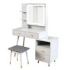White Dressing Table Set - 2 of 4