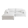 Cloud Modular Sectional Sofa Couch,80"Down Filled Comfort Sofa ,2 Seater + 1Ottoman Couches,Sofa Cover Washable and Replaceable - 2 of 4