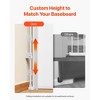 VEVOR Retractable Baby Gate, Extends to 56.3 inch Wide, 31.3 inch Tall, with Security Lock, Walk Through Without Tripping, Mesh Dog Gate, White - 4 of 4