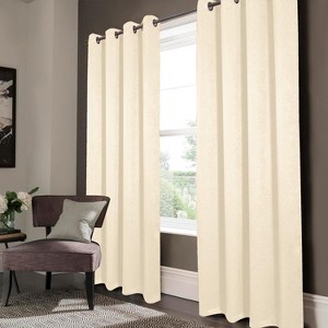 RT Designers Nellie Embossed Blackout Grommet Panel - Ivory - 1 of 3