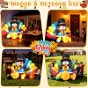 HOMDOX 59 × 47 × 74" Thanksgiving Inflatable Decor Lighted Inflatable Turkey with Thankgiving Hat & Colorful, In/Outdoor Fall Holiday Yard Decoration - 4 of 4