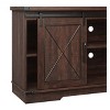 Farmhouse TV Stand for TVs Up to 65", Rustic Entertainment Center with Sliding Barn Doors - 3 of 4