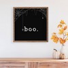 Kendrick Home White Boo Spiderweb Wall Art Black - 3 of 4