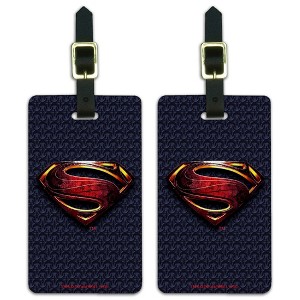 Justice League Movie Superman Logo Luggage ID Tags Set of 2 - 1 of 4