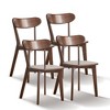 GDFStudio Blume Modern Minimalism Oak Wood Dining Chair(Set of 4) - 2 of 4