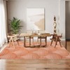 Machine Washable Area Rug Modern Abstract Decorative Non Slip Backing Low Pile Contemporary Lines Rugs - 2 of 4