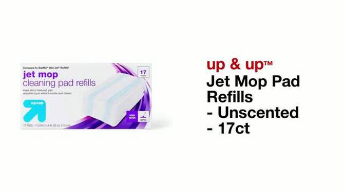 Jet Mop Pad Refills - Unscented - 17ct - up &#38; up&#8482;, 2 of 5, play video