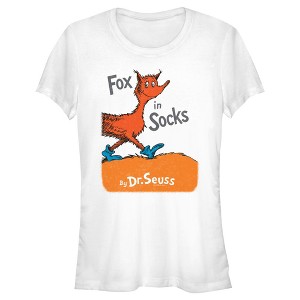 Junior's Dr. Seuss Fox in Socks Book Cover T-Shirt - 1 of 4