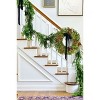 Perfect Holiday 24" Cheyenne Pine Wreath with Pine Cones & Holly Berry Clusters - 2 of 2