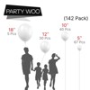 PartyWoo Balloons White Matte 18 12 10 5 Inch 142 pcs - 2 of 4