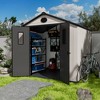 UPTIOT Outdoor Durable Resin Storage Shed - 3 of 4