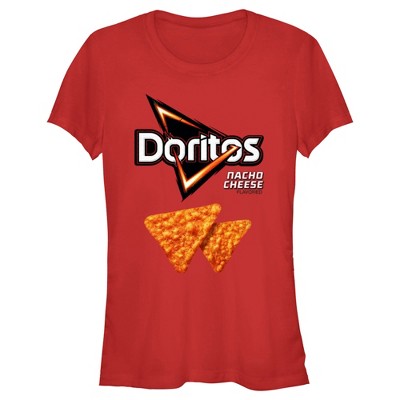 Juniors Womens Doritos Nacho Cheese Logo T-Shirt