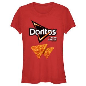 Juniors Womens Doritos Nacho Cheese Logo T-Shirt - 1 of 4