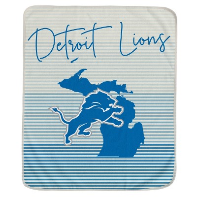 NFL Detroit Lions Ultra Fleece State Stripe Blanket