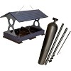 JCS Wildlife Large Fly Thru Bird Feeder- Mounting Pole Bundles Available - 3 of 4