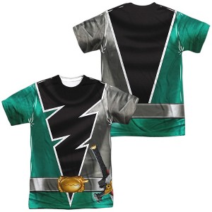 Popfunk Power Rangers Dino Fury Green Ranger Front-Back Print Adult Sublimated Costume T-Shirt - 1 of 4