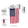 Evergreen Swirl Wall-Mount Garden Flag Hanger- 15.5x6 in Garden and House Flag Accessories - 4 of 4