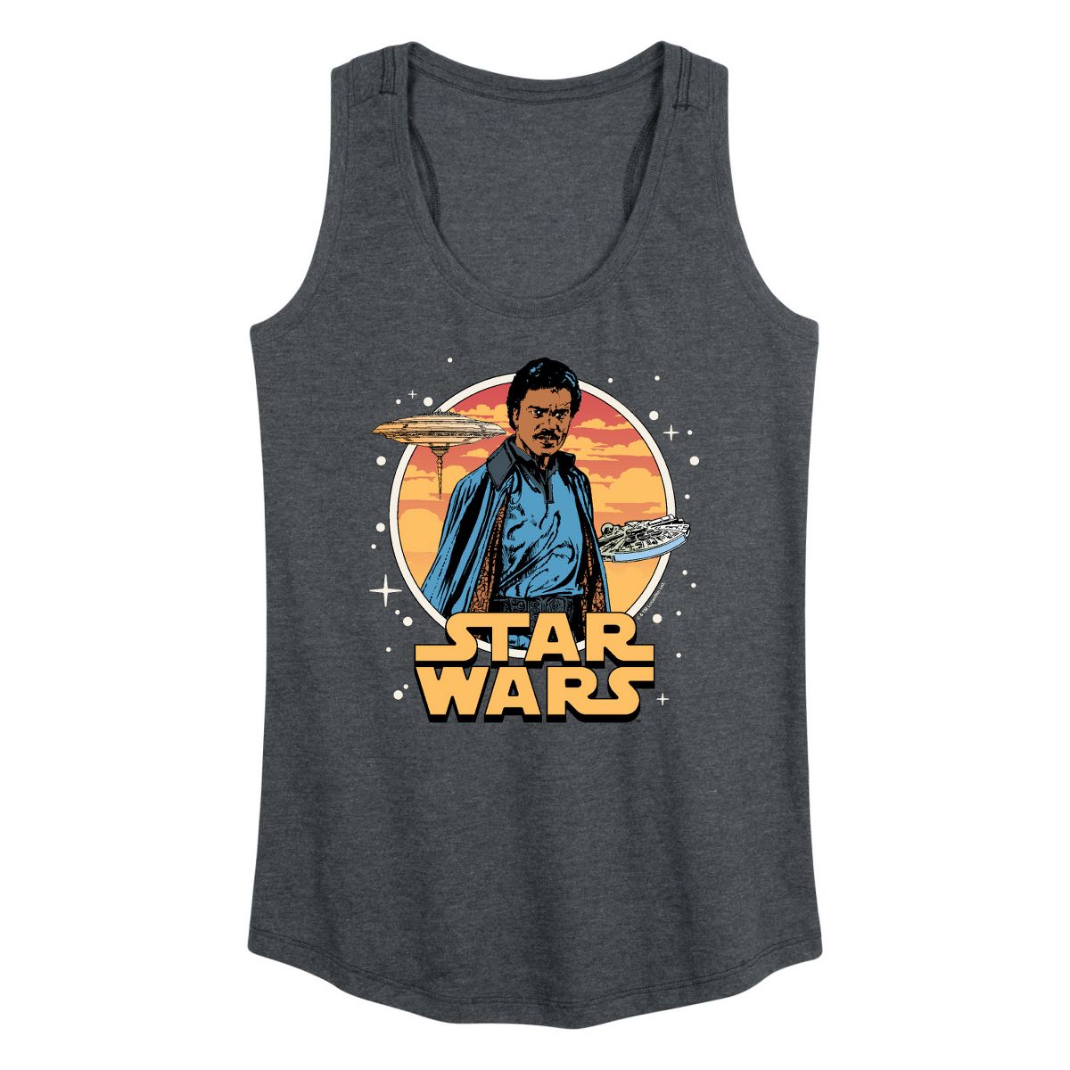 Women's - Star Wars - Lando Circle Graphic Racerback Tank - thumbnail 5