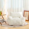 NicBex Corduroy Fabric Bean Bag Chair with High-Resilience Shredded Foam,Lazy Sofa Chair with Armrest,Modern Lounge Chair for Living Room - 4 of 4