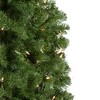 Northlight 7.5' Pre-Lit Hazelton Spruce Pencil Artificial Christmas Tree, Clear Lights - 3 of 4