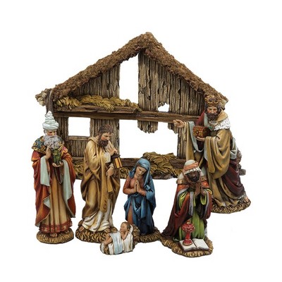 Kurt Adler 6-inch Resin Nativity 7-piece Set : Target