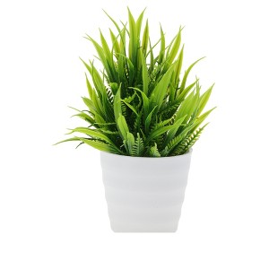 Unique Bargains Artificial Plants Spring Grass Arrangement Plastic 2.68"x2.68"x6.3" 1 Pc - 1 of 4