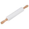 Unique Bargains Silicone Smooth Wooden Handle Non-Stick Kitchen Rolling Pin - 3 of 4
