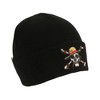 One Piece Straw Hat Pirates Skull & Crossbones Logo Black Cuff Beanie - 2 of 4