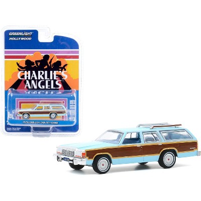 1979 Ford LTD Country Squire Light Blue "Charlie's Angels" (1976-1981) TV Series "Hollywood Series" Release 29 1/64 Diecast Model Car by Greenlight