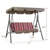 Kozyard Alicia 3-Seats Patio Swing Chair with Cushions, Durable Steel Frame, Adjustable Canopy, and Removable Cushions - 4 of 4