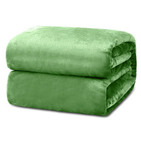 Lux Decor Collection Twin Size Fleece Bed Blanket - All Seasons Soft, Fuzzy  And Cozy (60x80, Green) : Target