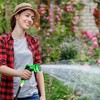 Costway 25/50/75 FT Expanding Garden Hose Flexible Water Hose w/9 Function Spray Nozzle - 3 of 4