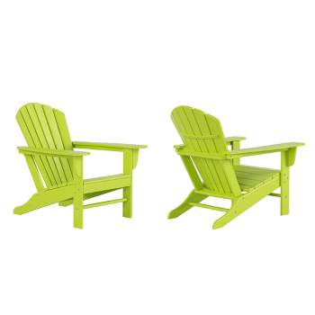 WestinTrends Dylan HDPE Outdoor Patio Adirondack Chair (Set of 2)