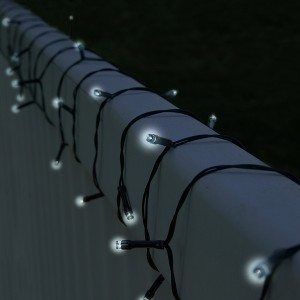 Nature Spring Solar Powered 200-Bulb 72' Outdoor LED String Lights - 1 of 4