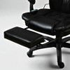 Mshliw High Back PU Leather Executive Massage Office Chair with 6-Point Vibration, Adjustable Recline, Footrest, Swivel Wheels - 2 of 4