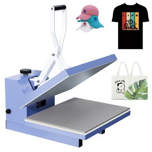 16x20 Heat Press, Digital Professional Sublimation Machine, Fast Heating, Industrial Quality with Heat Press Machine for T-Shirt, Blue - 1 of 4