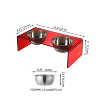 THE LICKER STORE Keaton Modern Acrylic Rectangular Elevated Pet Feeder - 4 of 4