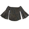 bar III Womens Foil Shimmer Off the Shoulder Blouse - 2 of 2