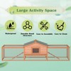 Kumasinova 2-Story Large Outdoor Rabbit Hutch with Run,121.65" Wooden Bunny Cage with Ramp,Asphalt Roof & Locking Doors,Rabbit Cage for Small Animals - 4 of 4