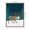 Kate & Laurel All Things Decor Sylvie Framed Canvas Christmas Caribou by Tania Garcia - 2 of 4