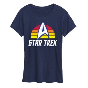 Women's - Star Trek - Sunset Logo Short Sleeve Graphic T-Shirt - 1 of 4