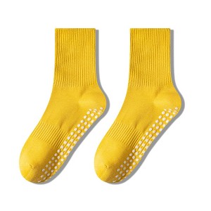 Anna-Kaci 2 Pairs Women's Yoga Non-Slip Crew Socks with Gripped Soles for Pilates and Home Workouts - 1 of 4