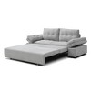 3-in-1 Teddy Sleeper Sofa, Pull-Out Couch Bed with Recliner & Armchair Function for Living Room, Apartment, Dorm - 4 of 4