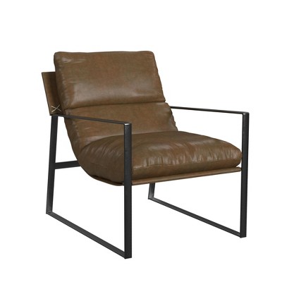 Cortney's Collection Varick Faux Leather Accent Chair