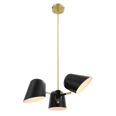 Briana Adjustable 3-Light LED Modern Pendant in Satin Black