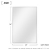 Dovelina Modern Rectangle Metal Frame Bathroom Vanity Mirror Decorative Wall Mirror - 3 of 4