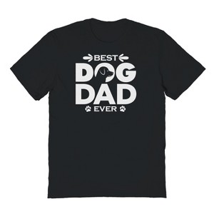 Rerun Island Men's Best Dog Dad Ever Short Sleeve Graphic Cotton T-Shirt - 1 of 3