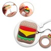 Infinite Curiosity Cute Case Compatible with AirPods 1 & 2 - Hamburger Cartoon Silicone Cover with Ring Strap - 4 of 4