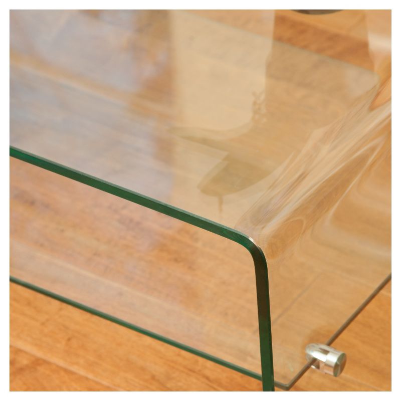 Ramona Long Coffee Table Glass - Christopher Knight Home, 4 of 6