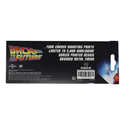 Back to the Future DeLorean Metal Schematic Fan-Plate